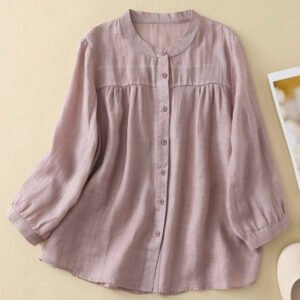 Pure Cotton Women's Full Sleeves Daily Wear Shirt Top